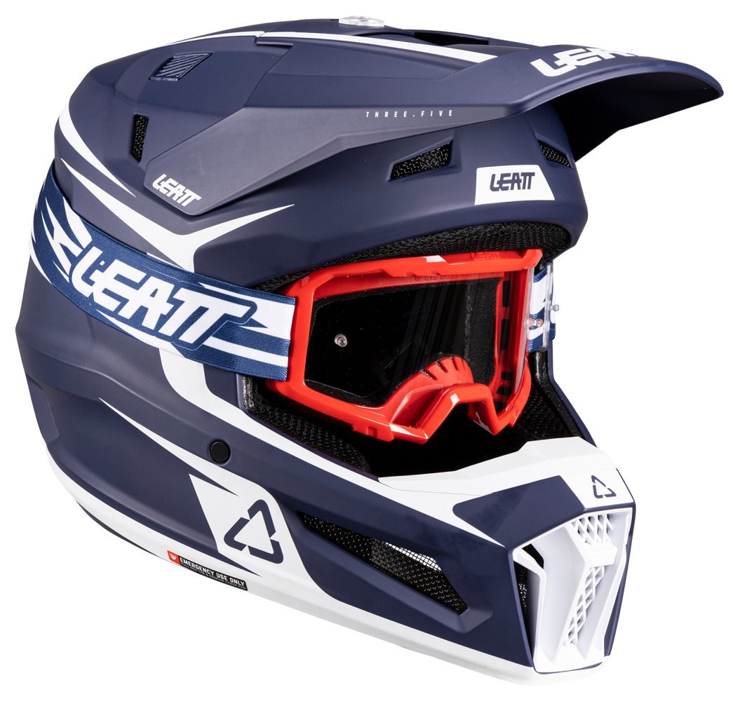 Шолом LEATT Moto 3.5 Helmet + Goggle [Blue]