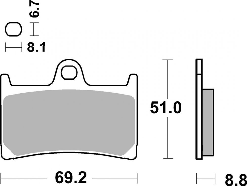 Гальмівні колодки SBS Standard Brake Pads, Carbon/Ceramic