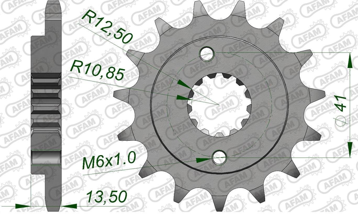 Зірка AFAM 525 Sprocket - Honda, 15z
