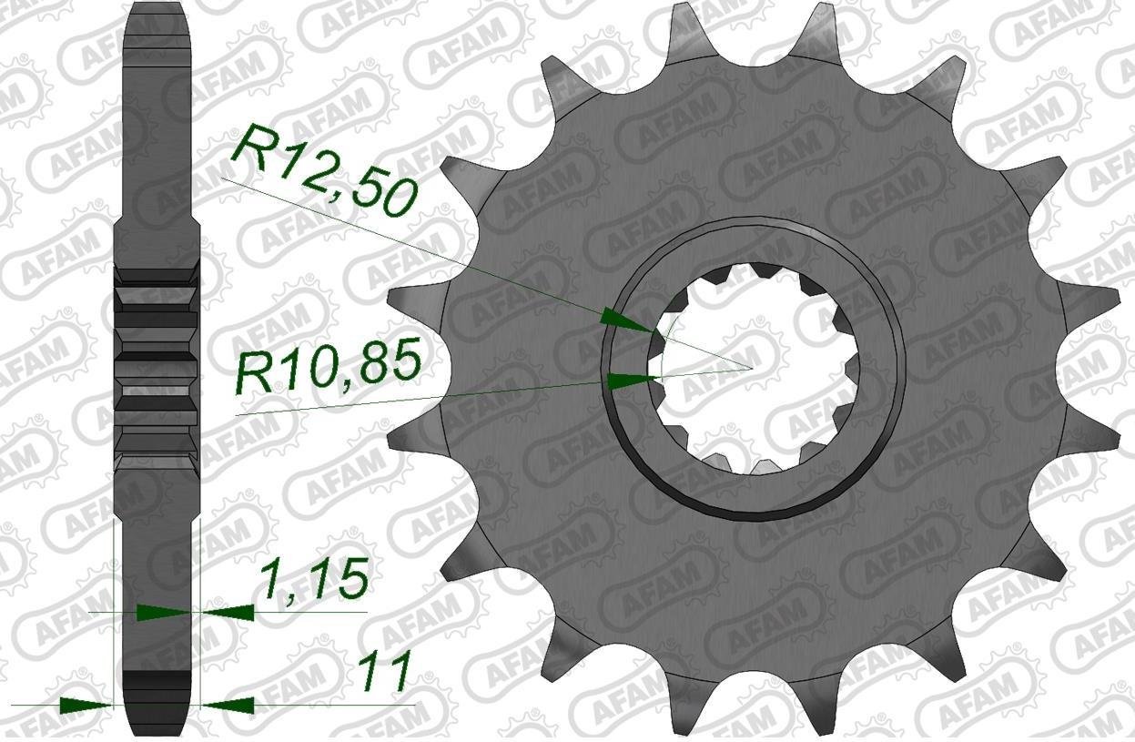 Зірка AFAM 530 Sprocket - Yamaha, 16z