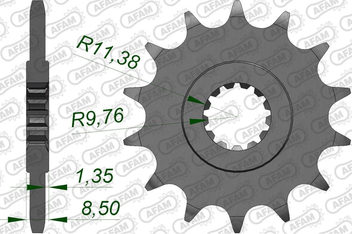 Зірка AFAM 520 Sprocket - Suzuki, 14z