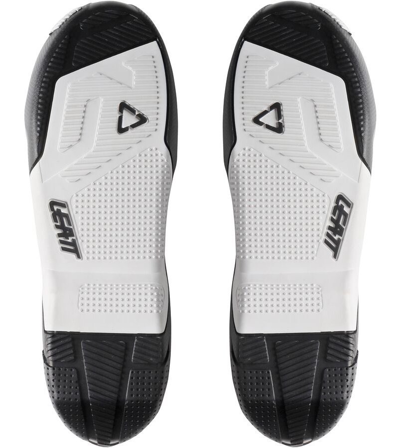 LEATT Sole GPX 4.5 / 5.5 Boots Pair [White/Black], 10.5