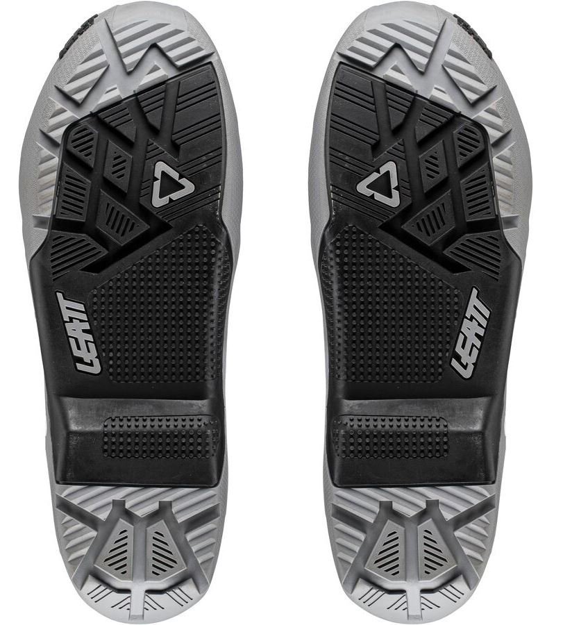 LEATT Sole GPX 4.5 / 5.5 Boots ENDURO Pair [Grey/Black], 10.5