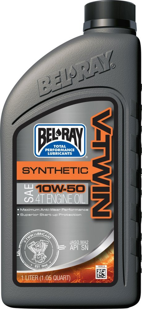 Масло моторне Bel-Ray V-Twin Syntetic Engine Oil [1л], 20w-50