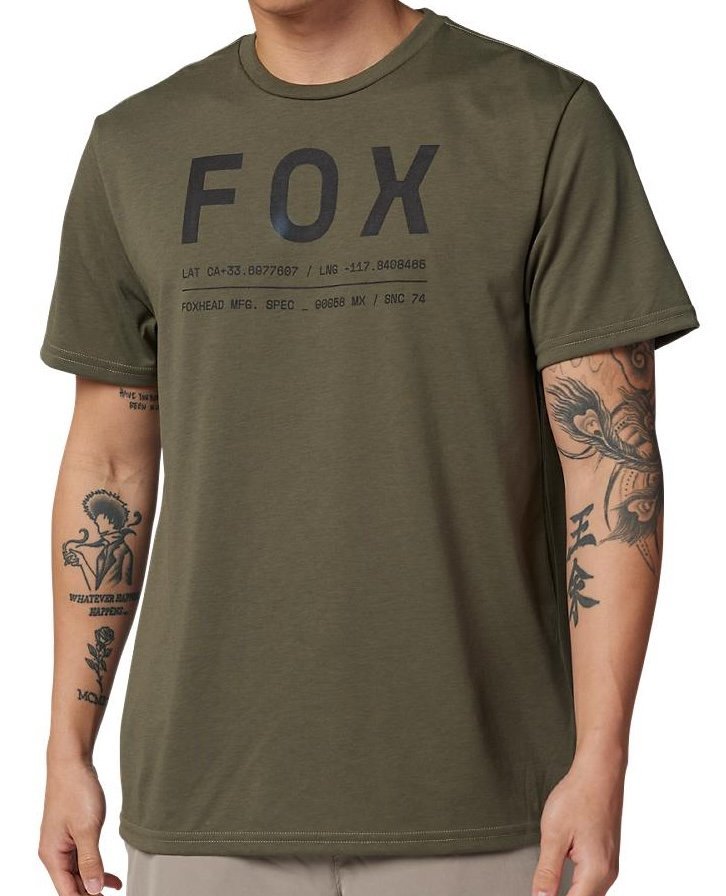 Футболка FOX TECH Short Sleeve Tee - NON STOP [Olive Green]