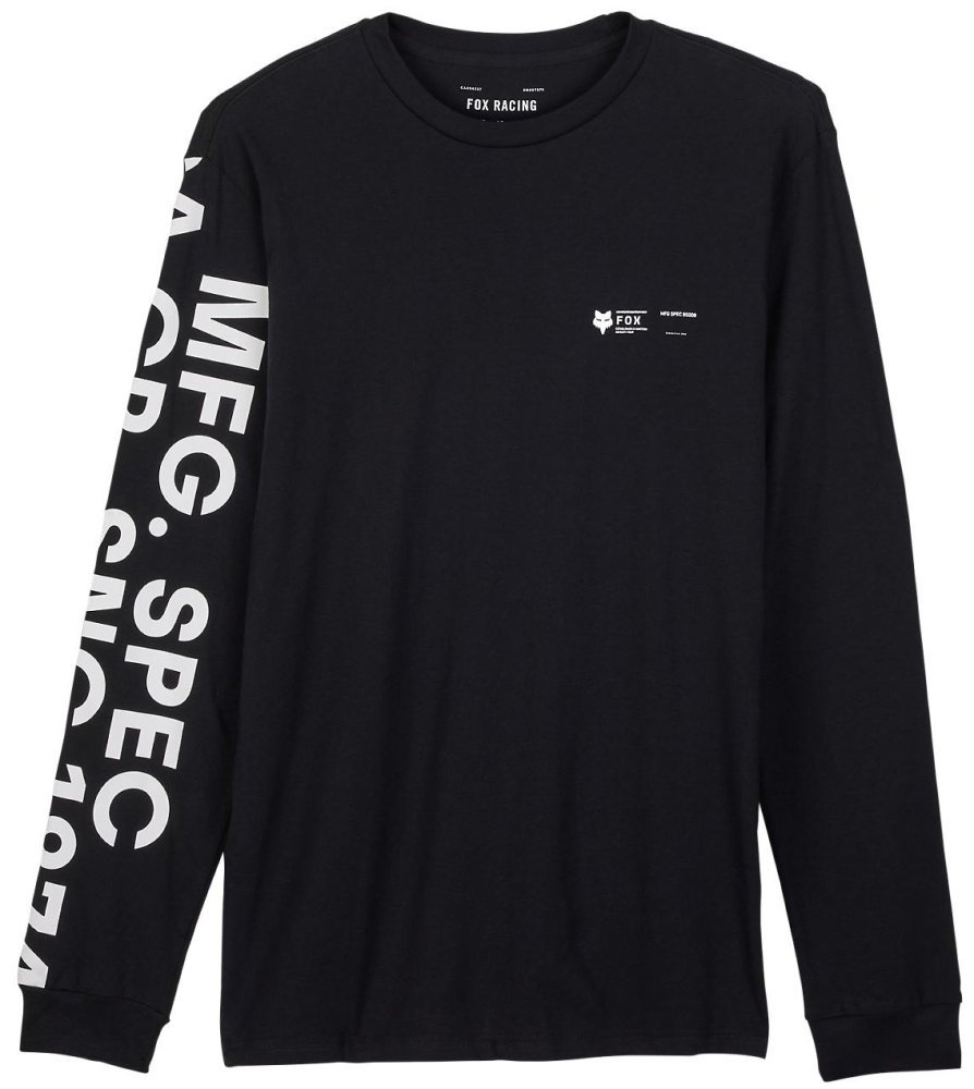 Футболка FOX PREMIUM Long Sleeve Tee - BARGE [Black]