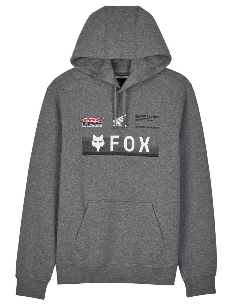 Толстовка FOX Hoodie - HONDA® [Grey]