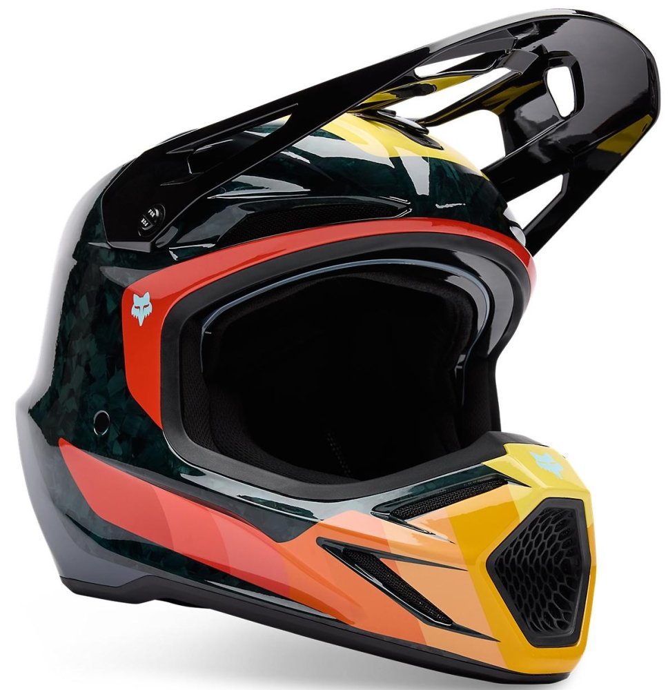 Шолом FOX V3 RS Helmet - GRID [Orange]