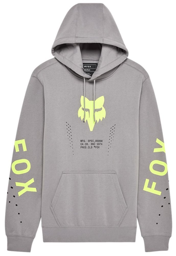 Толстовка FOX Hoodie - SHIELD [Steel Gray]