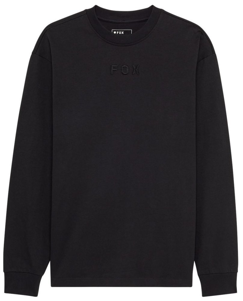 Футболка FOX OVERSIZE Long Sleeve Tee - WORDMARK [Black]