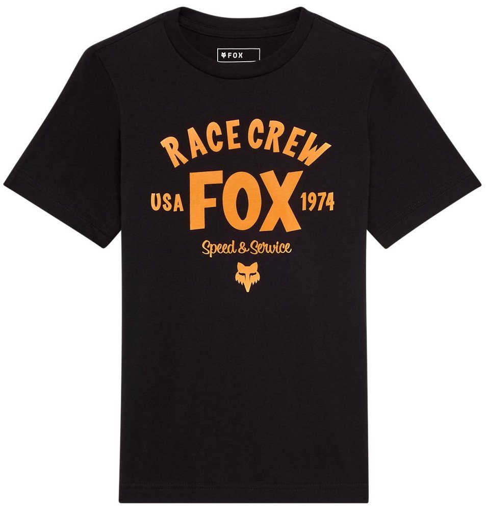 Футболка FOX Youth Short Sleeve Tee - SLOGAN [Black]