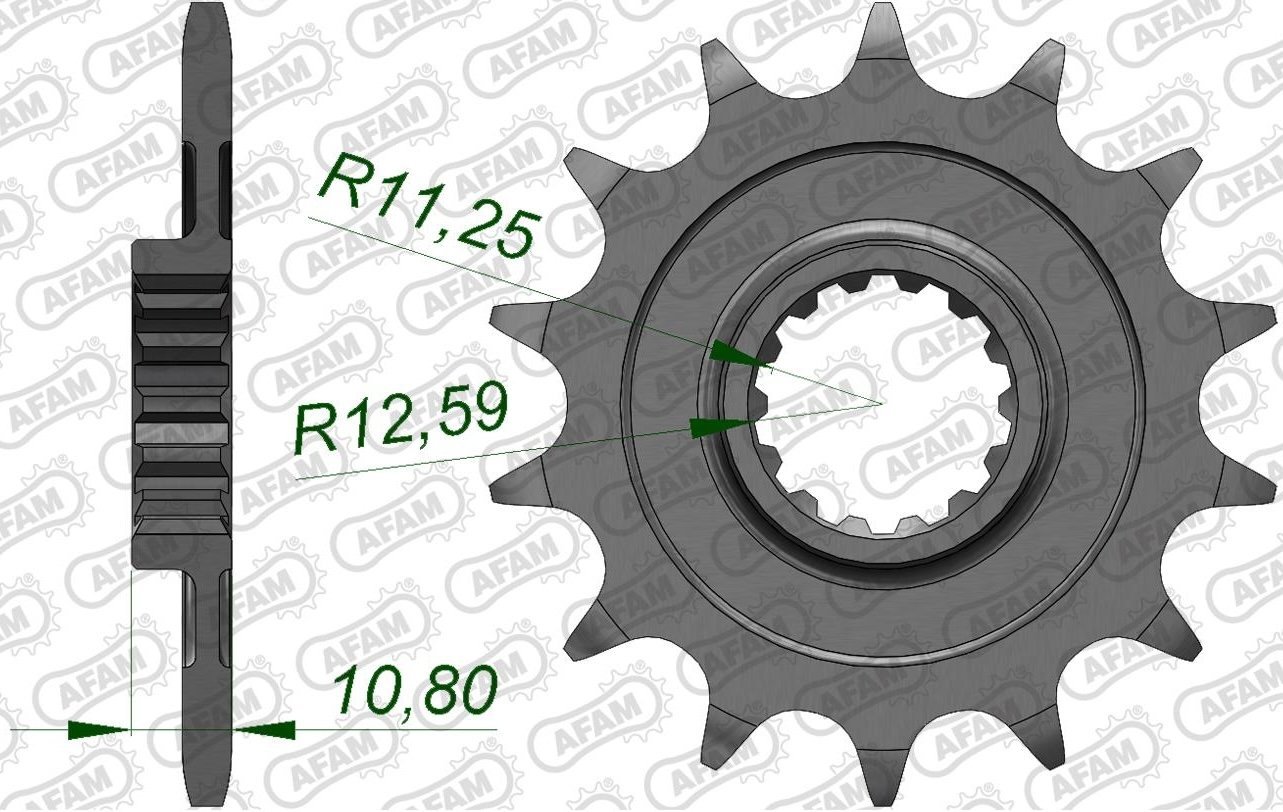 Зірка AFAM 520 Sprocket - Aprilia, 13z