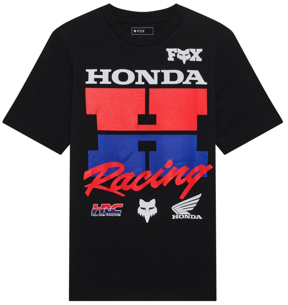 Футболка FOX Youth Short Sleeve Tee - HONDA® [Ultra Black]