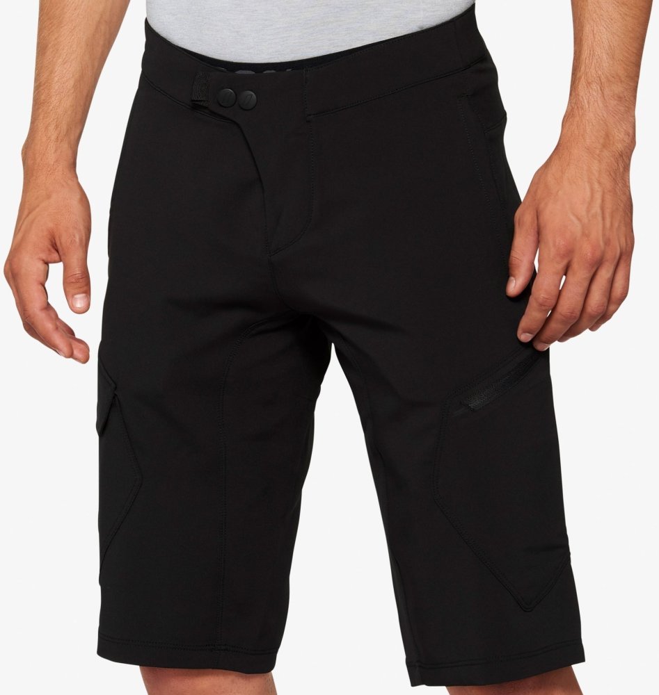 Шорти 100% RIDECAMP Short + Liner [Black], 30