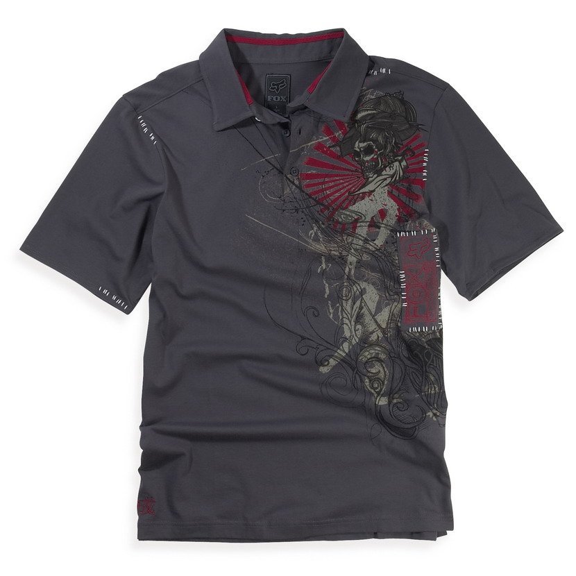 Поло FOX INKED Polo [Charcoal]