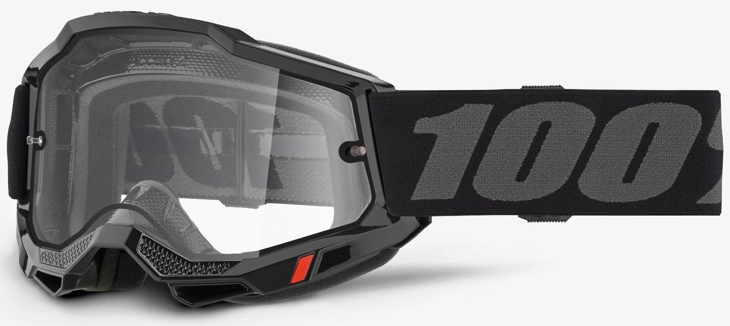 Окуляри 100% ACCURI 2 Enduro Goggle [Black], Dual Clear Lens