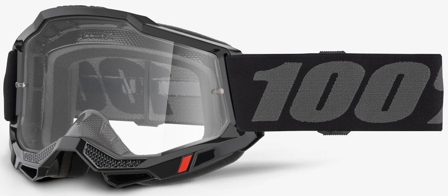 Дитячі окуляри 100% ACCURI 2 Youth Goggle [Black], Clear Lens