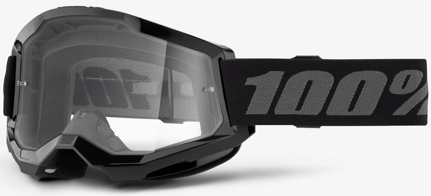 Окуляри 100% STRATA 2 Goggle [Black], Clear Lens