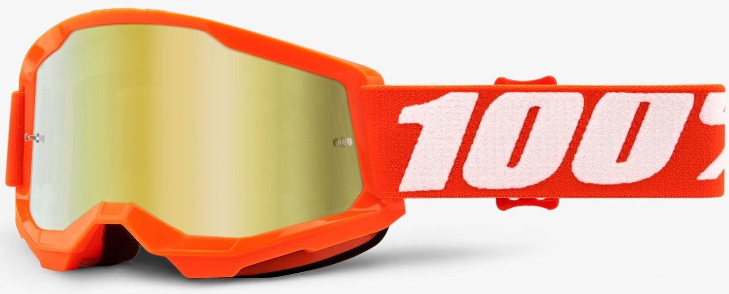 Дитячі окуляри 100% STRATA 2 Youth Goggle [Orange], Mirror Gold Lens
