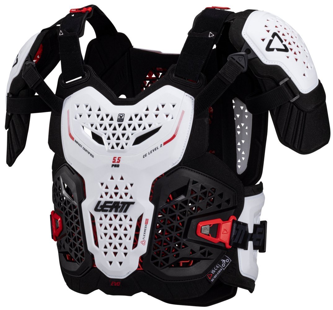 Захист тіла LEATT 5.5 PRO EVO Chest Protector [White], L/XL