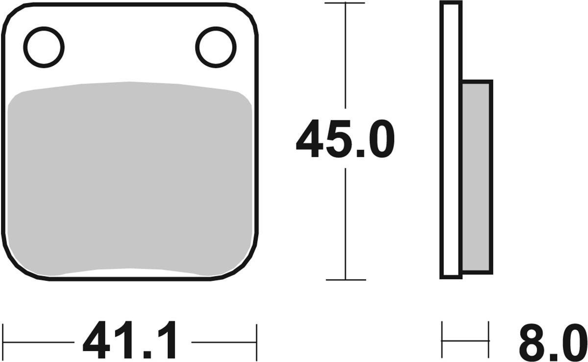 Гальмівні колодки SBS Sport Brake Pads, Sinter/Carbon