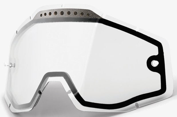 Лінза 100% RC/AC/ST (Gen.1) Dual Vented Lens [Clear], Dual Clear Lens