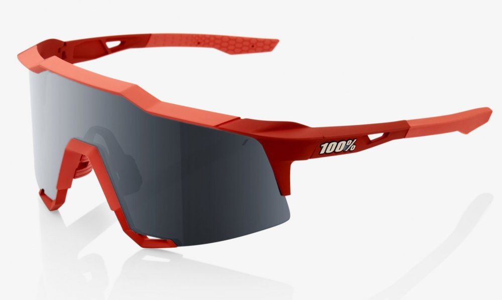Окуляри 100% SpeedCraft Sunglasses [Soft Tact Coral], Mirror Black Lens