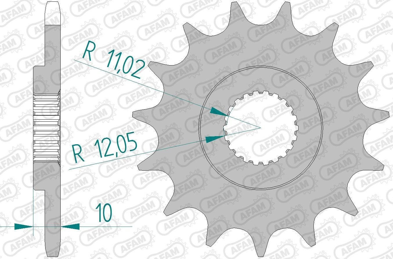 Зірка AFAM 520 Sprocket - BMW, 15z