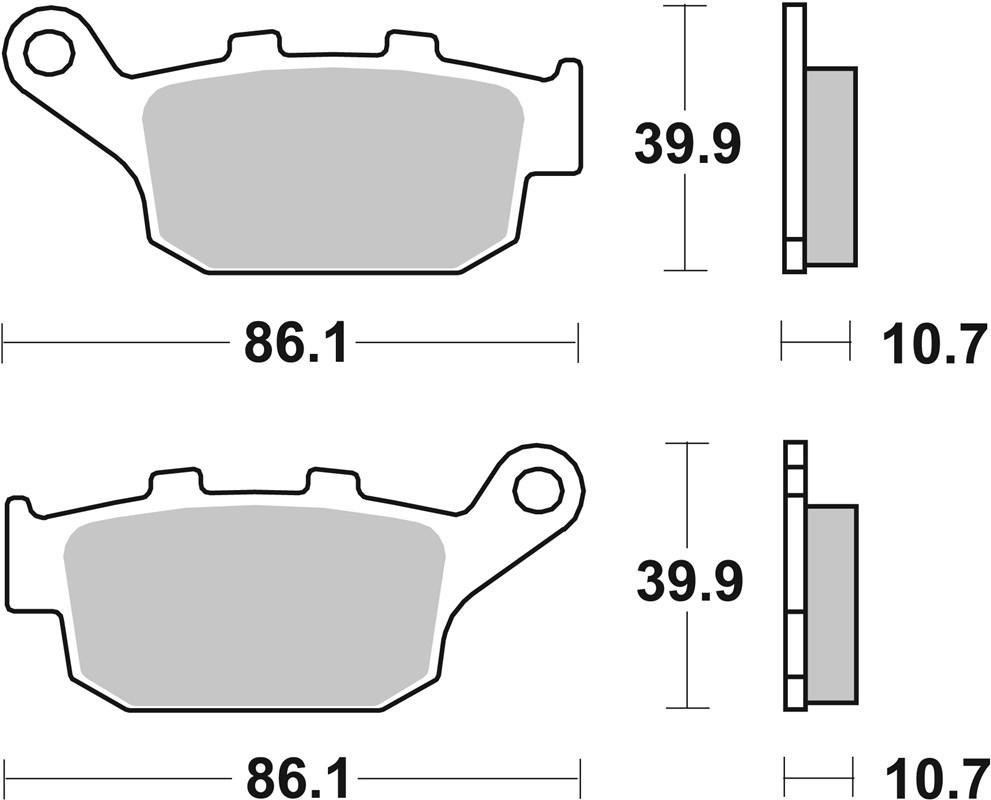 Гальмівні колодки SBS Standard Brake Pads, Ceramic