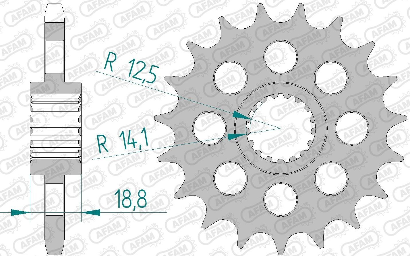 Зірка AFAM 525 Sprocket - BMW, 19z