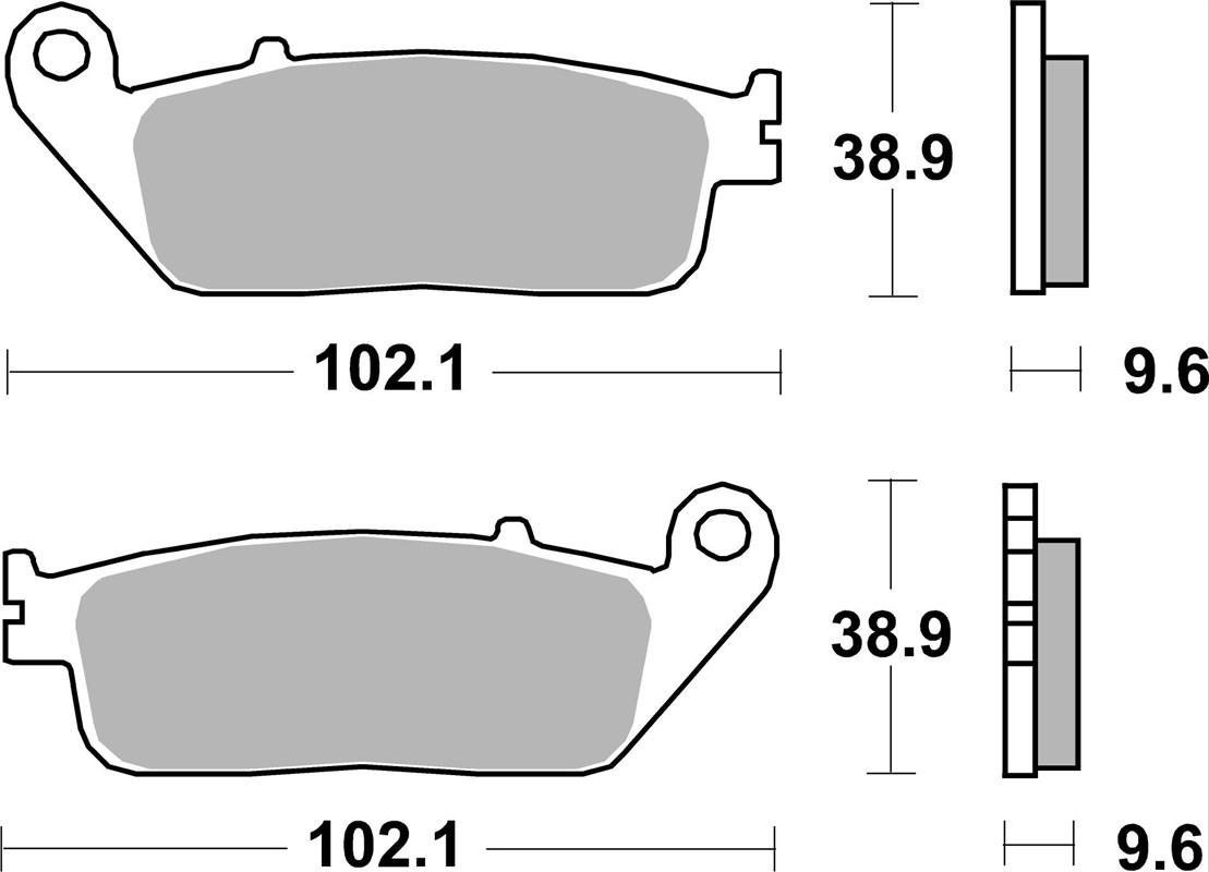 Гальмівні колодки SBS Performance Front Brake Pads, Sinter