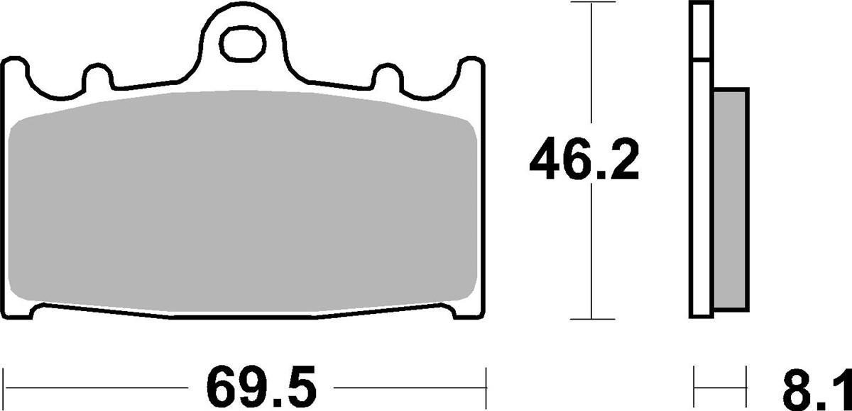 Гальмівні колодки SBS Track Days Front Brake Pads, Sinter