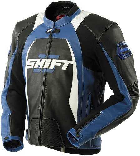 Куртка SHIFT SR-1 Leather Jacket [Black/Blue]