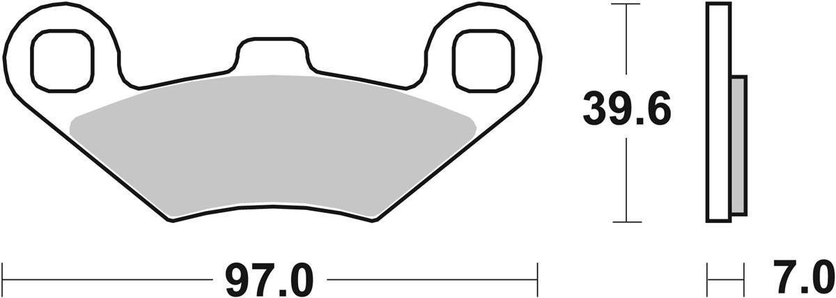 Гальмівні колодки SBS Standard Brake Pads, Sinter/Carbon