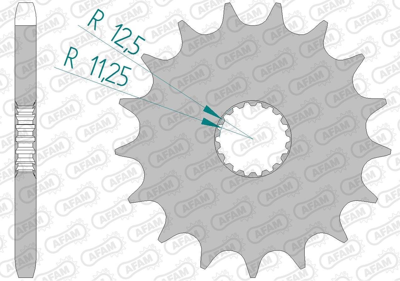 Зірка AFAM 525 Sprocket - Triumph, 16z