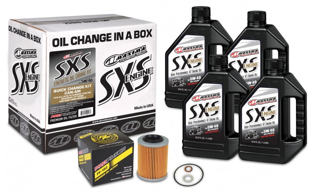 Комплект Maxima SXS CAN-AM Oil Change Kit - Synthetic [Cartrige], 5w-40