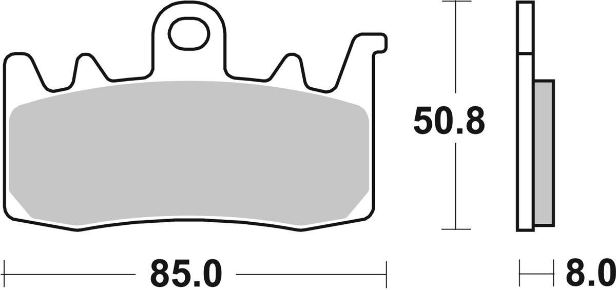 Гальмівні колодки SBS Dynamic Concept Front Brake Pads, High-Tech Sintered