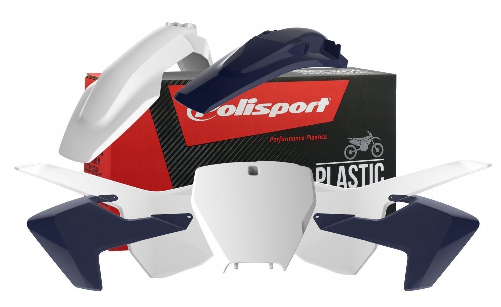 Пластик Polisport MX kit - Husqvarna (16-) [White/Blue], Husqvarna