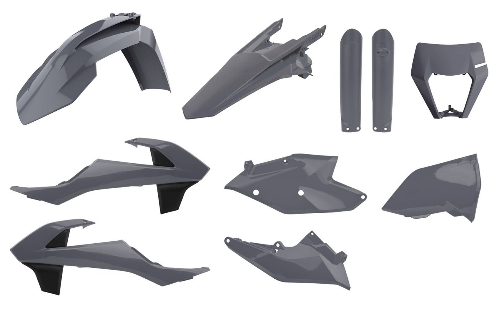 Пластик Polisport ENDURO kit - KTM (17-) [Nardo Grey], KTM