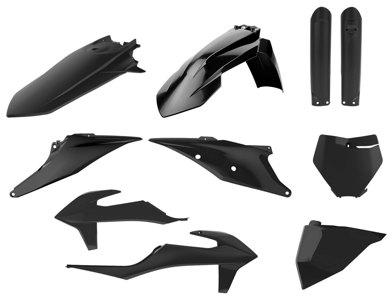 Пластик Polisport MX kit - KTM (19-) [Black], KTM