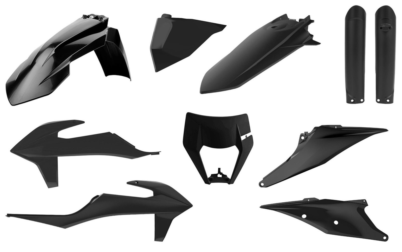 Пластик Polisport ENDURO kit - KTM (20-) [Black], KTM