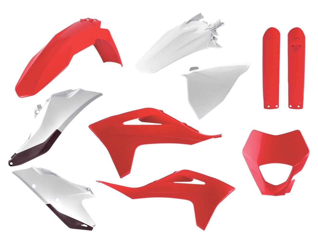 Пластик Polisport ENDURO kit - Gas Gas (21-) [Red/White], GasGas