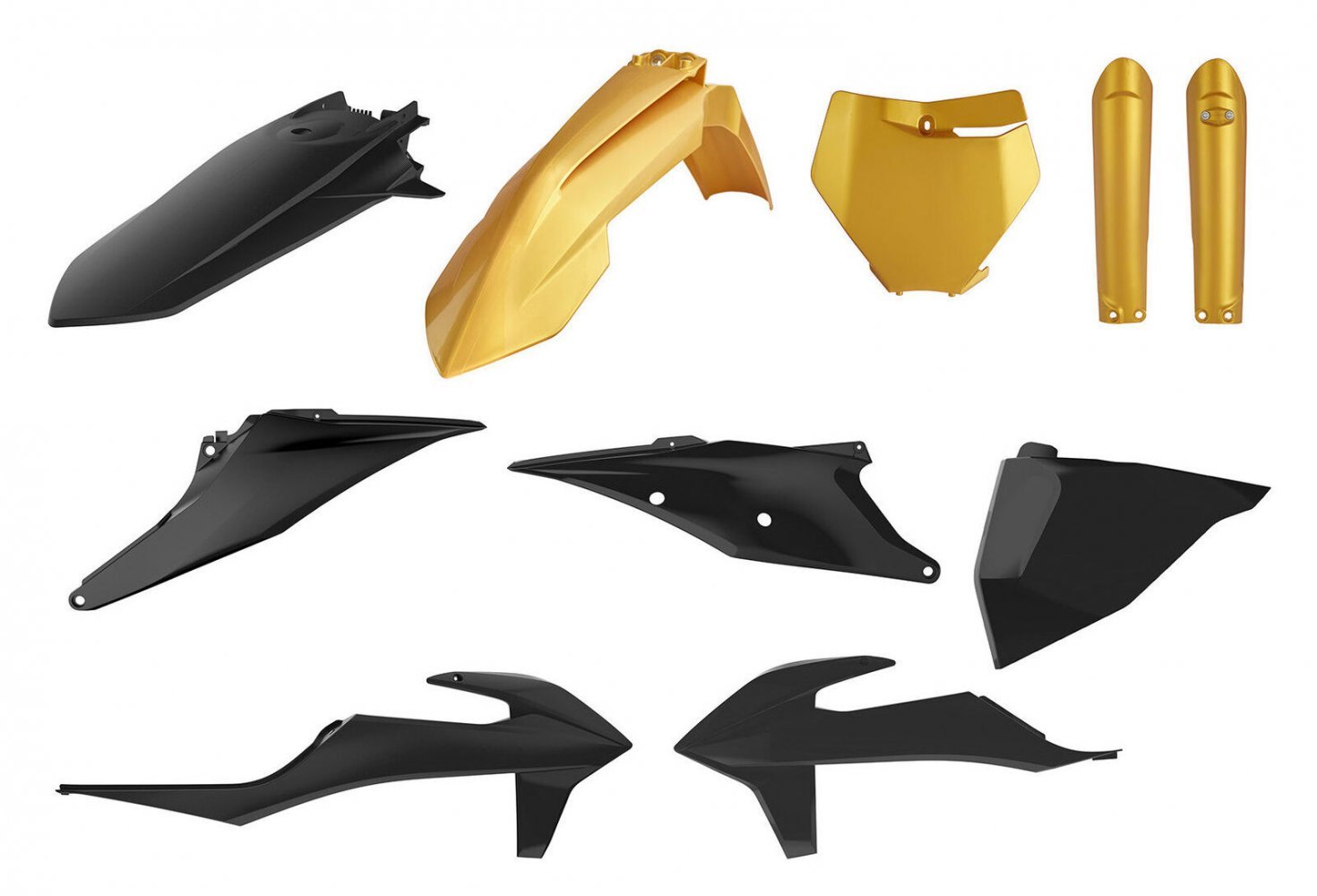 Пластик Polisport MX kit - KTM (19-) [Gold], KTM
