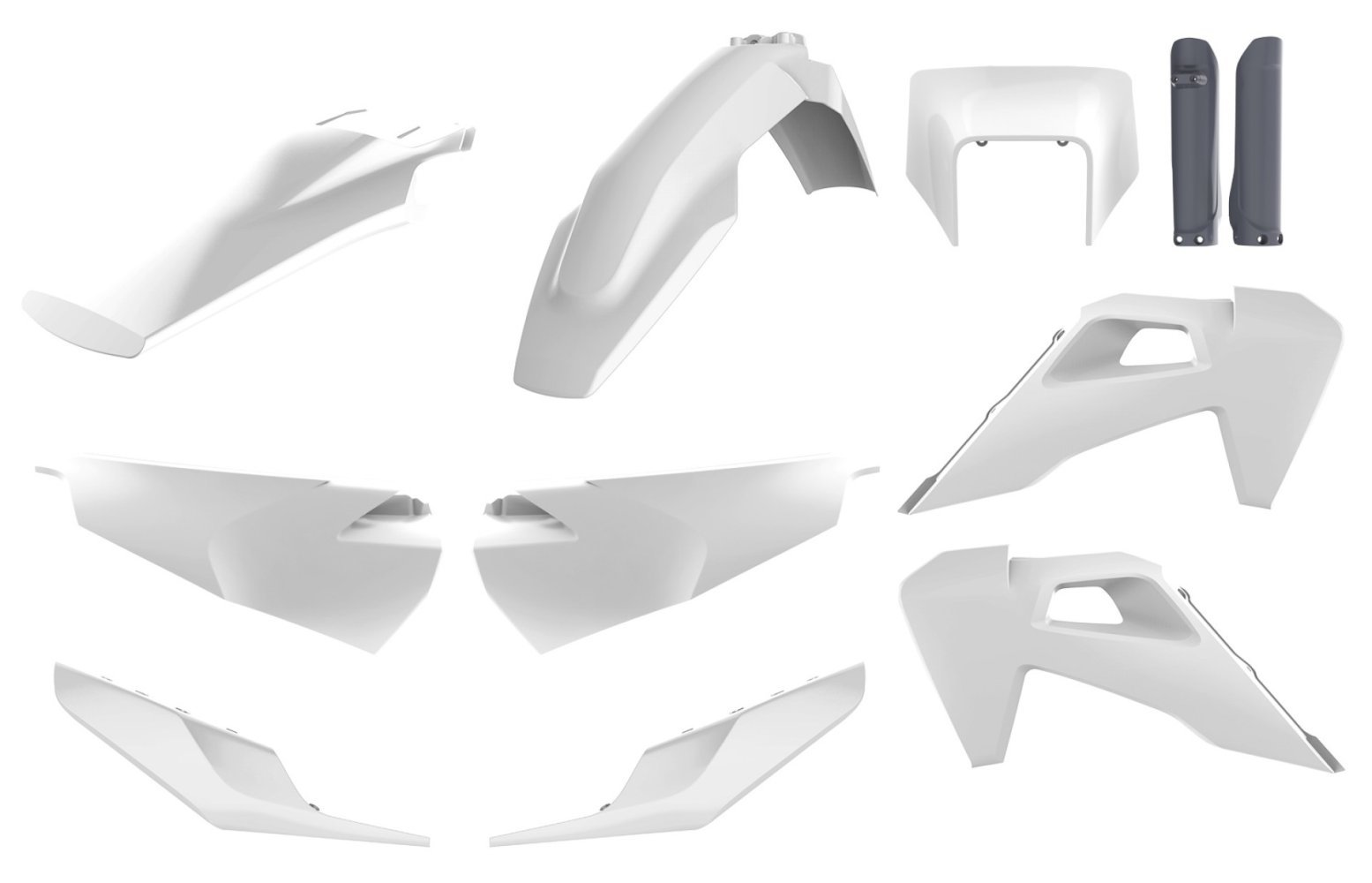 Пластик Polisport ENDURO kit - Husqvarna (20-) [White/Grey], Husqvarna