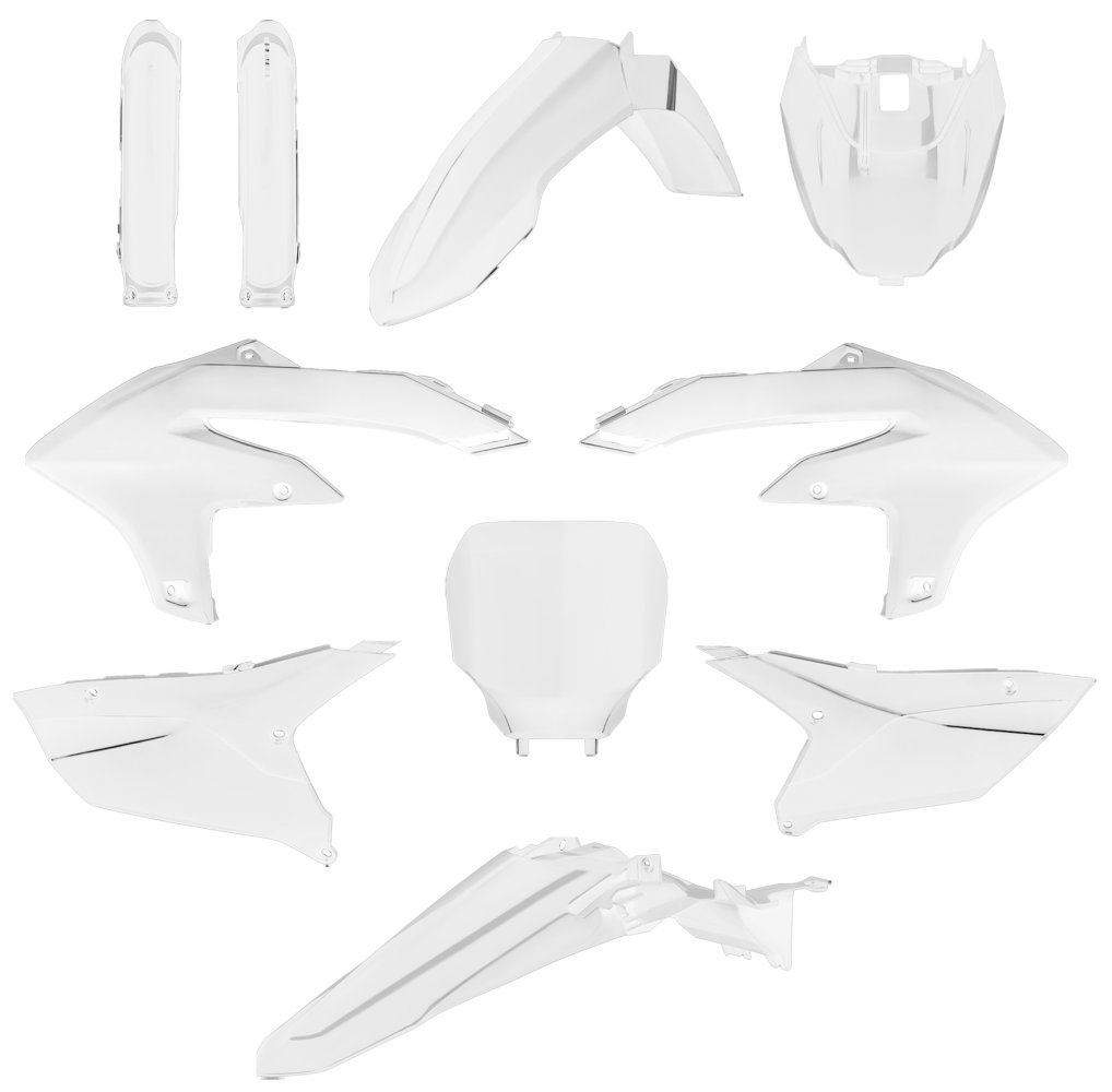 Пластик Polisport MX kit - Yamaha (23-) [White], Yamaha