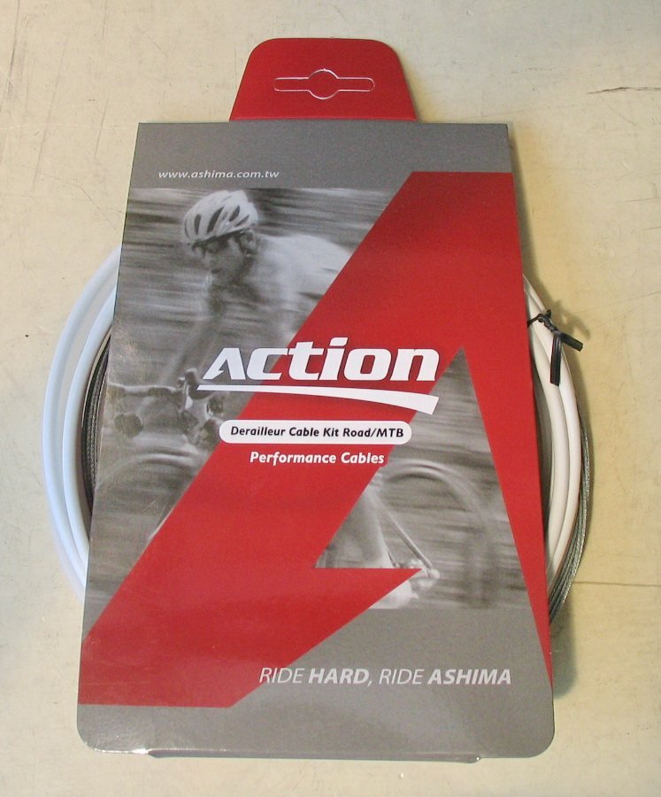 Набор оплеток и тросов Ashima Action [White], Gear Ø1.2 mm