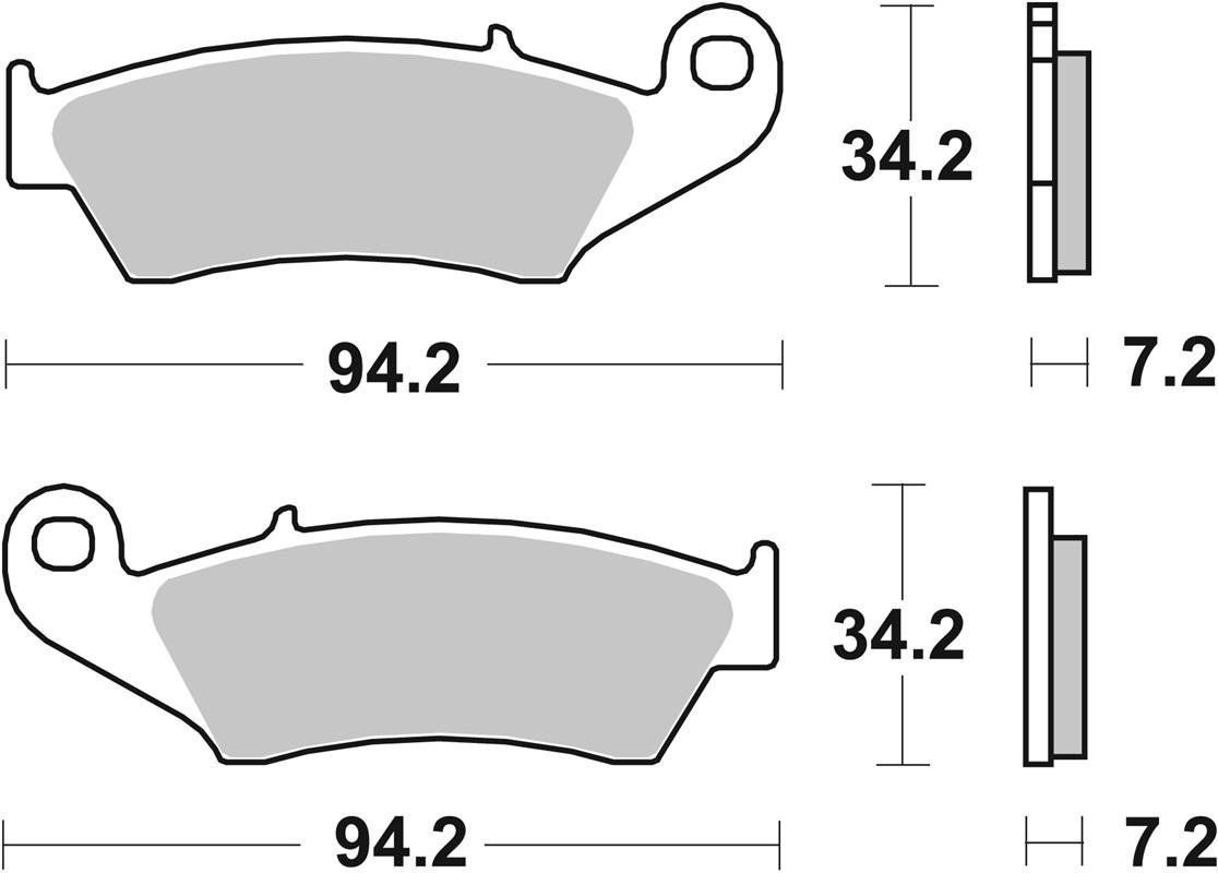 Гальмівні колодки Renthal RC-1 Works Brake Pads, Sintered