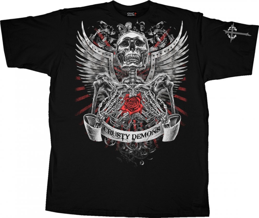 Футболка CRUSTY DEMONS Short Sleeve Tee - ROSEHEART [Black]