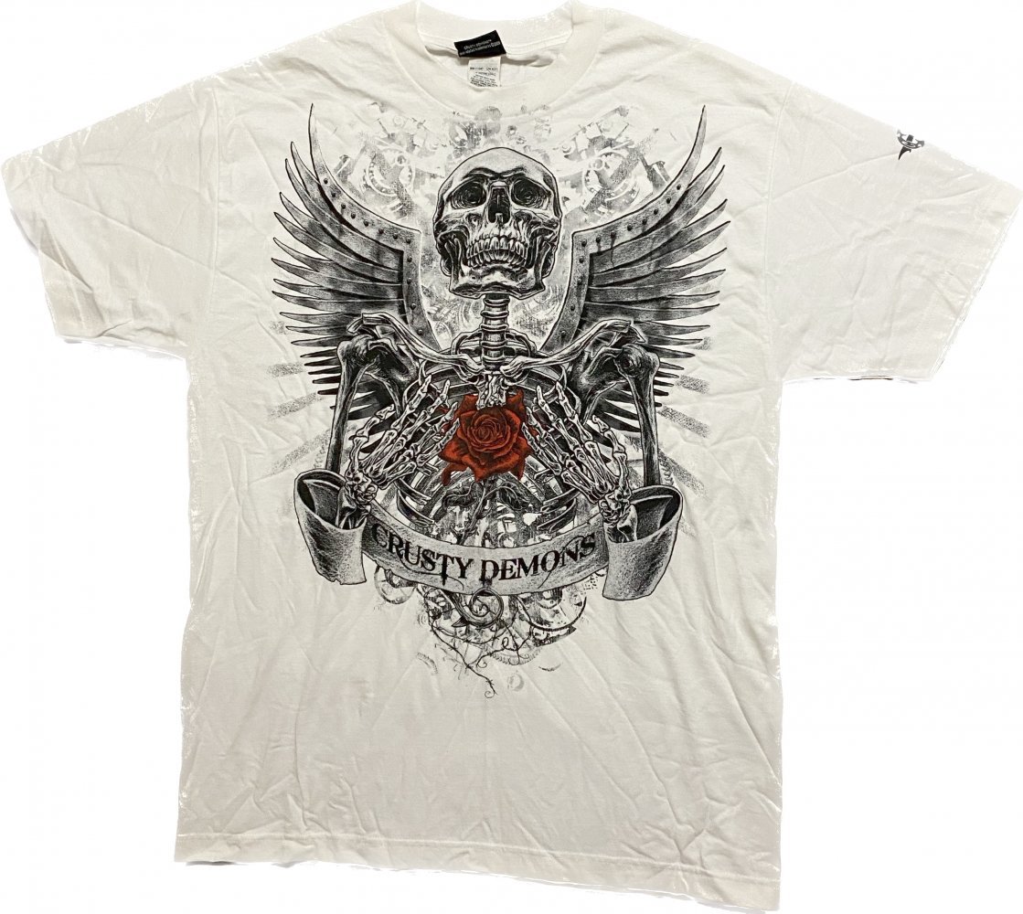 Футболка CRUSTY DEMONS Short Sleeve Tee - ROSEHEART [White]