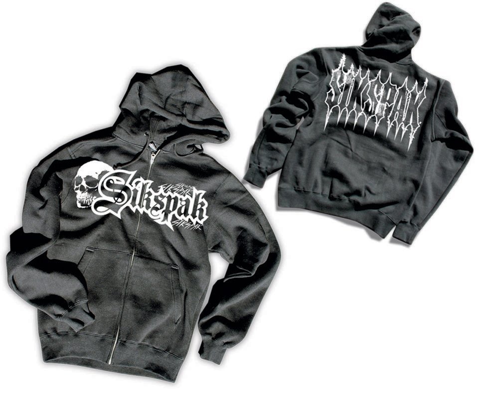 Толстовка SIKSPAK ZIP Hoodie - BURNCRUSHER [Black]